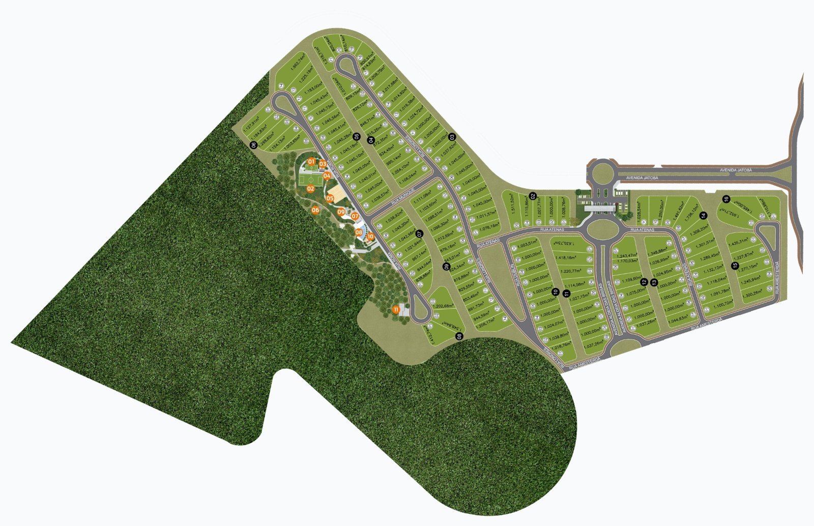 Masterplan 1ª Etapa Aldeia das Brisas Condomínio Horizontal